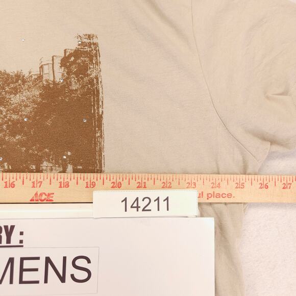 The Beatles Abbey Road Band Graphic Crew Neck T Shirt Womens Size 2XL Tan - Picture 6 of 9